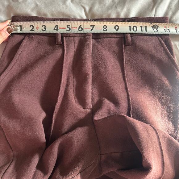 Urban Outfitters, Maroon, Pleated, Flare/Wide Leg, Trousers- S - Picture 8 of 12